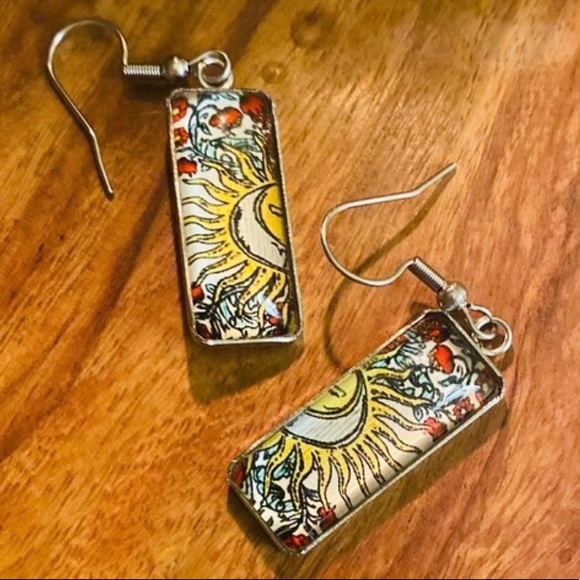Jewelry - Sun Tarot Earrings.